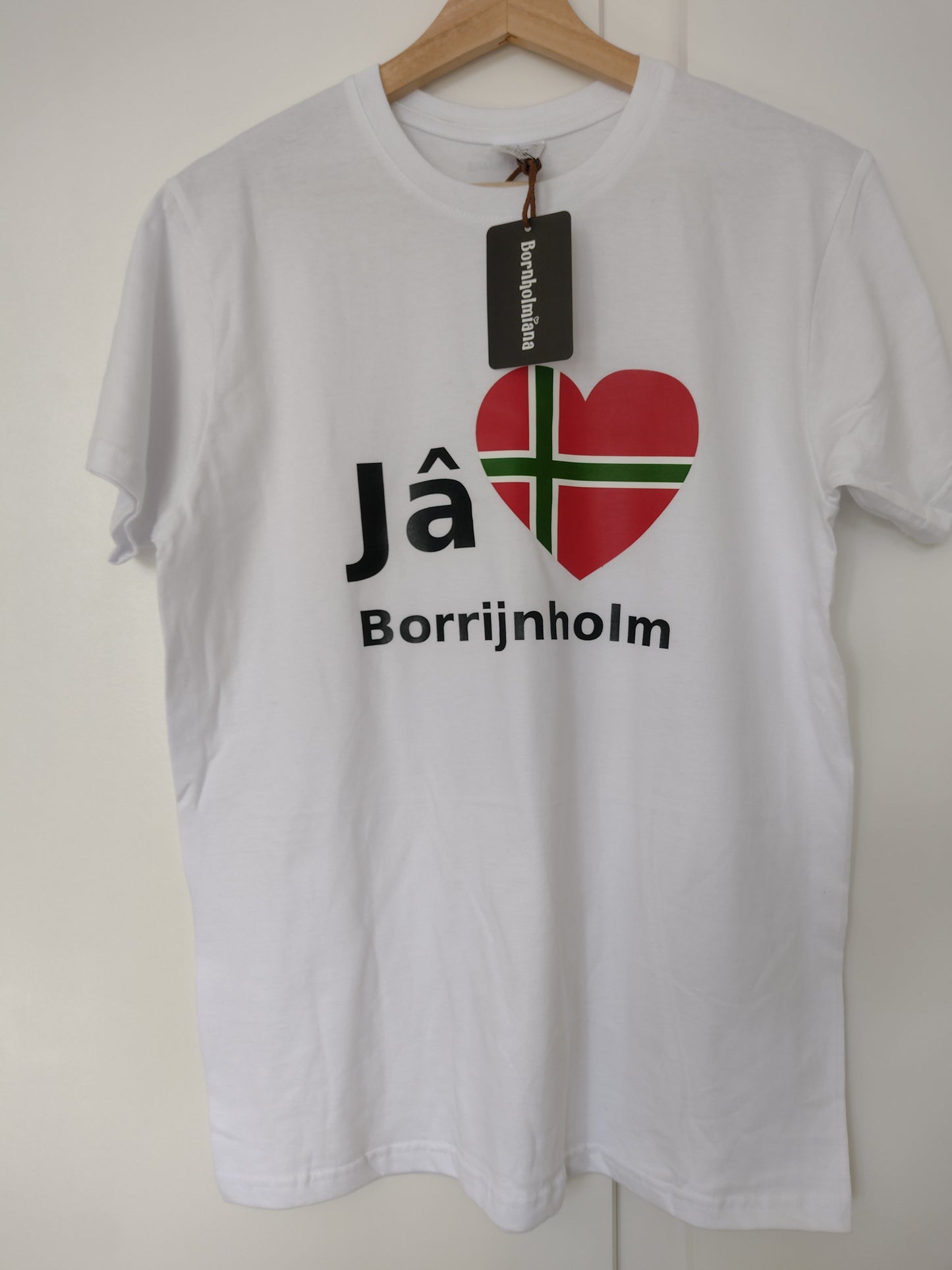 T-shirt: Jâ ælskar Borrijnholm (unisex)